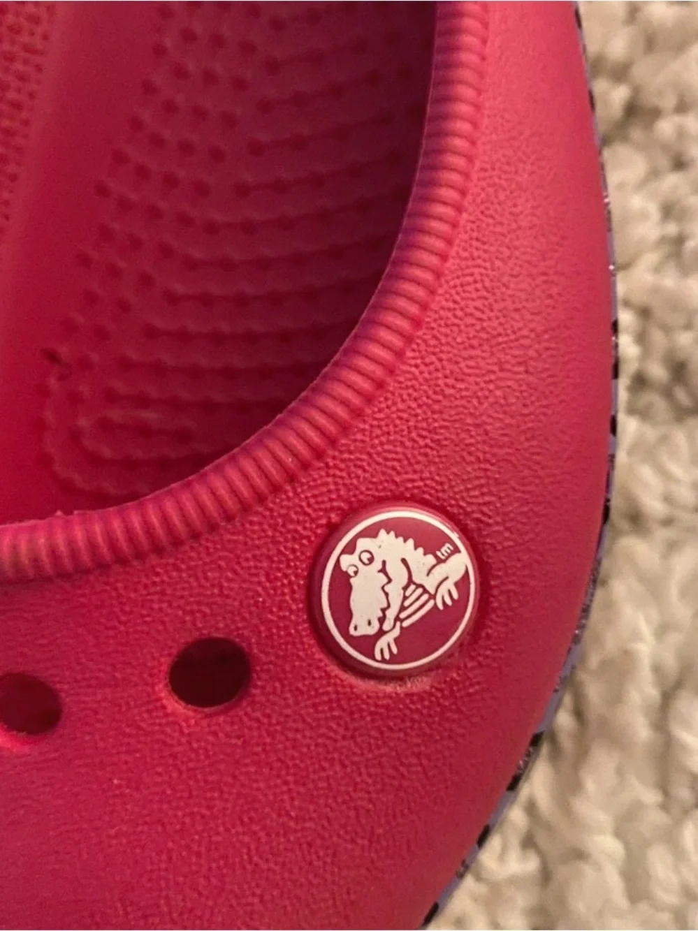 CROCS Hot Pink Slip-On Clog